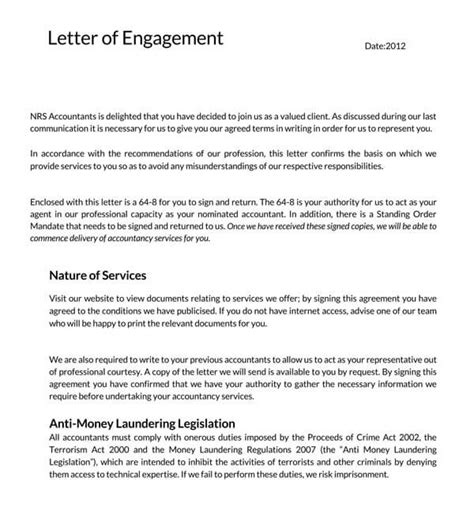 sample smsf engagement letter template printable  vrogueco