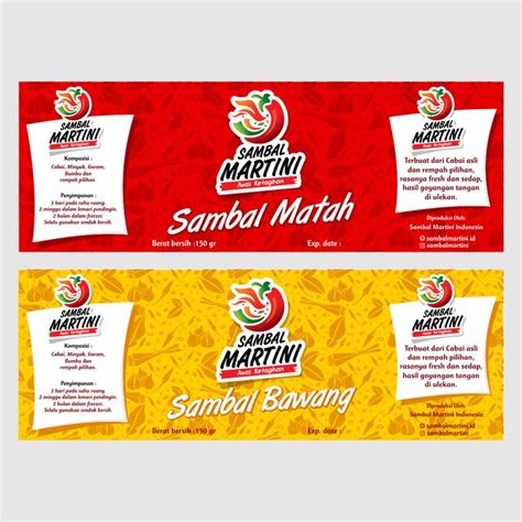 Sribu Label Design Desain Label Sambal Martini Desain Label Label