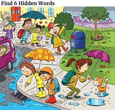 find  hidden words   picture english study