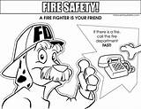 Fire Safety Coloring Department Drawing Pages Colouring Elementary Getdrawings sketch template