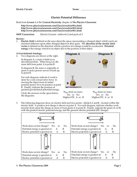circuit diagram worksheet answers