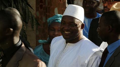 The Gambia S President Elect Adama Barrow Takes Oath In Senegal Embassy
