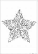 Christmas Pages Star Coloring Holidays Color Coloringpagesonly Printable sketch template