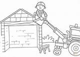 Coloring Roof Bob Builder Pages Helps Scoop Go Printable Kids Puzzle русский sketch template