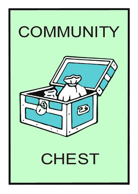 monopoly community chest mixed media  jas stem pixels