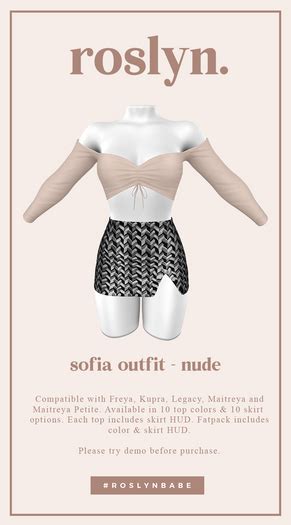 second life marketplace roslyn sofia outfit nude
