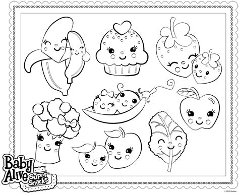 cute baby alive doll coloring page  printable coloring pages  kids