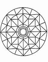 Mandala Mandalas Coloring Simple Patterns Designs Geometric Zen Imprimer Normal Gratuit Stress Pattern Anti Colorare Da Stimulate Esteem Sense Increase sketch template