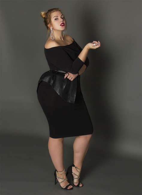 Curves Big Girl Fashion Curvy Women Fashion Vynil Pulls Plus Size