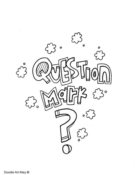 coloring page question mark  getcoloringscom  printable