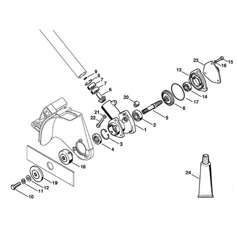 stihl fc  edger fc  parts diagram gear head fc