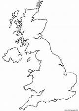 Outline Map Blank Kingdom United Printable England Coloring Pages Colouring British Anime Isles Game Maps Print Drawing Find Search Main sketch template