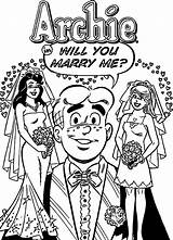 Coloring Archie Marry Wecoloringpage Married Life sketch template