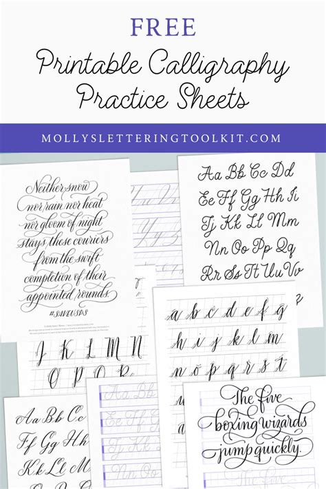 printable calligraphy practice sheet learn calligraphy