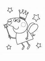 Coloring Peppa Pig Pages Printable Fairy Good Color Kids Rocks Pdf Colouring Sheets Friends Print Getcolorings Everfreecoloring Getdrawings Sheet Elephant sketch template