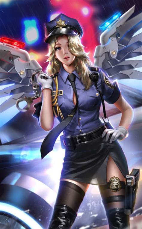 officer mercy overwatch fan art by liang xing animation personajes de anime diseño de