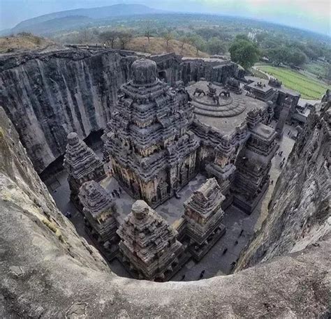 clicked  worlds largest monolithic structure carved     single rock ellora