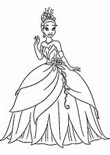 Disney Tiana Princess Pages Coloring Para Princesas Colorir Desenhos Pintar Getcolorings Da Colorindo Rapunzel sketch template