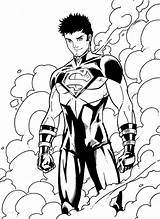 Superboy Coloring Pages Justice Young Jamiefayx Robin Returns Comics Superhero Deviantart Drawings sketch template