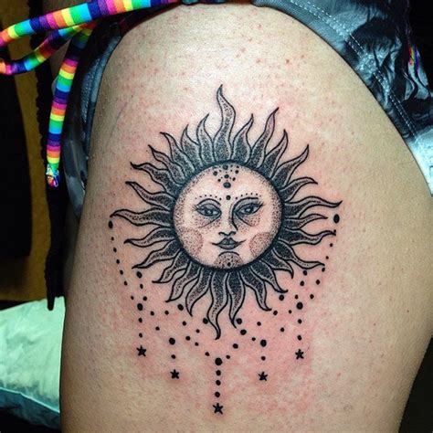 warm  bright sun tattoos