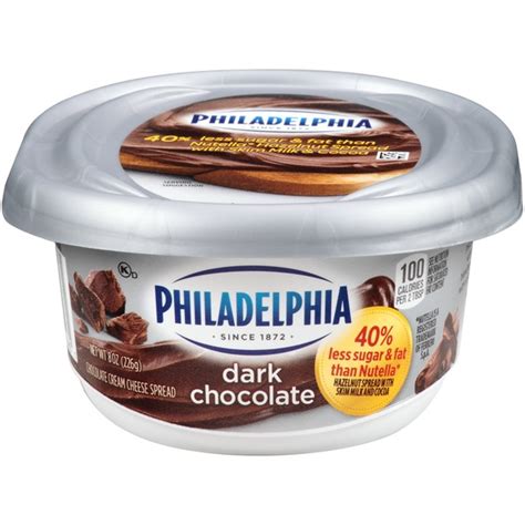 kraft philadelphia dark chocolate cream cheese spread 8