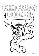 Bulls Chicago Coloring Pages Bull Nba Mario Printable Drawing Basketball Bears Super Team Cartoon Color Benny Getcolorings Print Maatjes Getdrawings sketch template