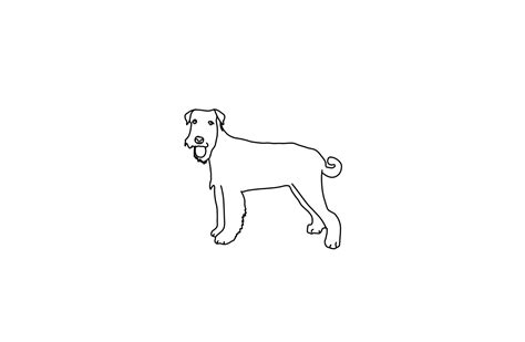 airedale terrier coloring page