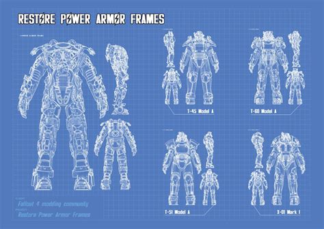 power armor blueprints power armor fallout power armor fallout art