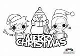 Christmas Coloring Pages Merry Cartoon Kids Characters Telmo Tula Color Card Cute Print Fun Printable Snowman Cool Colorear Para Navidad sketch template