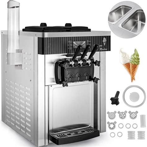 Vevor Commercial Ice Cream Machine 20 28l H Soft Serve With Led Display