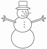 Snowman Coloring Pages Blank Printable sketch template