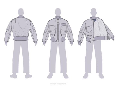 bomber jacket template   fashion sketch template aviator style