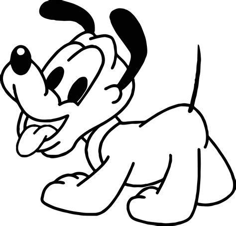 baby pluto coloring pages home family style  art ideas