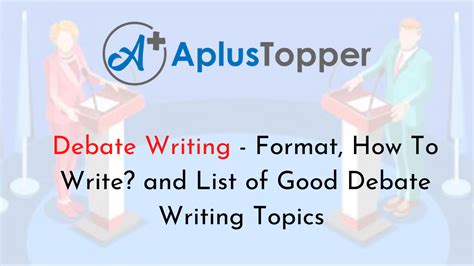 debate writing format   write  list  good debate writing