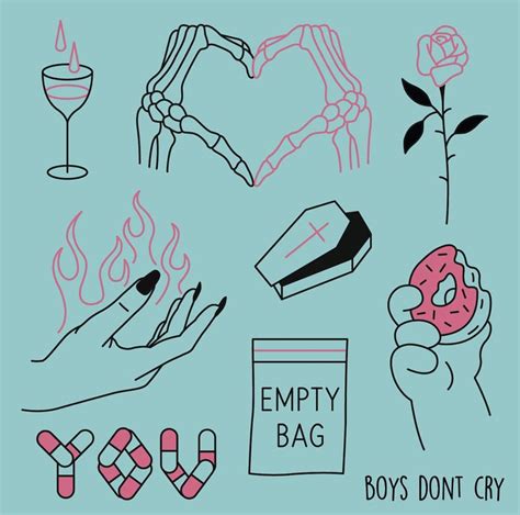 pin  tatto boys dont cry