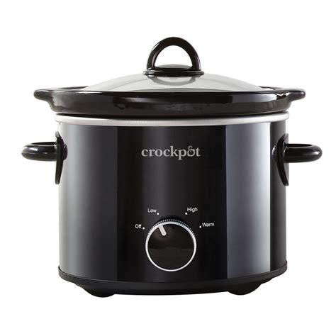 buy crock pot  quart  manual slow cooker black   lowest