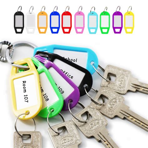 buy  pcs colorful plastic key tags  label window id labels tags