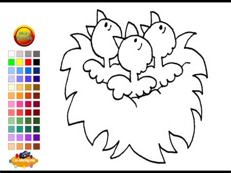 coloring pages kids baby bird coloring sheet