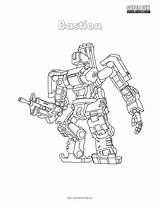 Bastion Coloring Overwatch sketch template