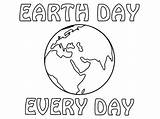 Earthday sketch template
