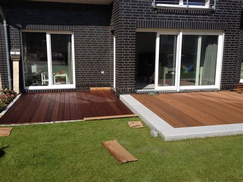 holzterrasse aus bangkirai unser hausbau mit der harko haus neuhoff gmbh