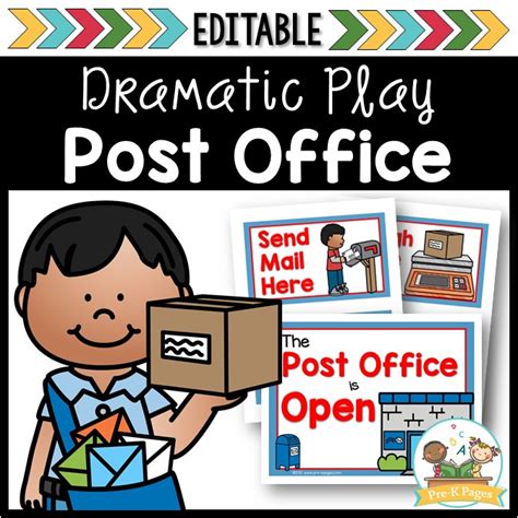 printable post office dramatic play printable word searches