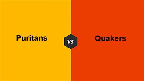 difference  puritans  quakers  table core differences