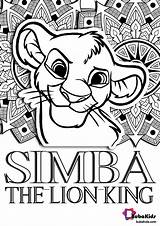 Simba Mandala Bubakids sketch template