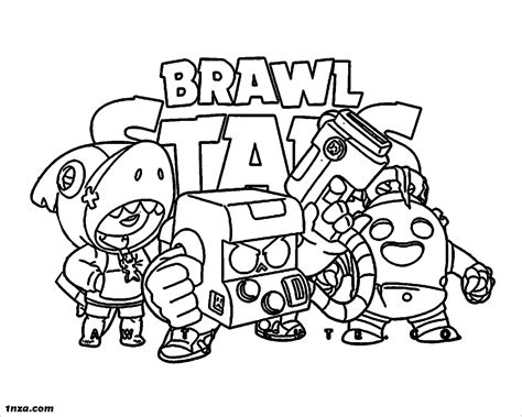 brawl stars coloring pages coloringbay