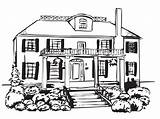 Mansion Colouring Haunted Mansions 2446 Designlooter Cherries sketch template