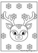 Reindeers Reindeer sketch template