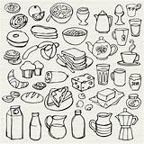 Breakfast Doodle Illustration Stock Vector Depositphotos sketch template