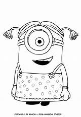 Minion Carl Coloring Colorare Minions Da Disegni Pippi Dei Pages Foto Drawing Printable Calzelunghe Despicable Longstocking Dressed Cartonionline Template sketch template
