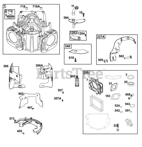 briggs stratton    briggs stratton vertical engine cylinder group parts lookup